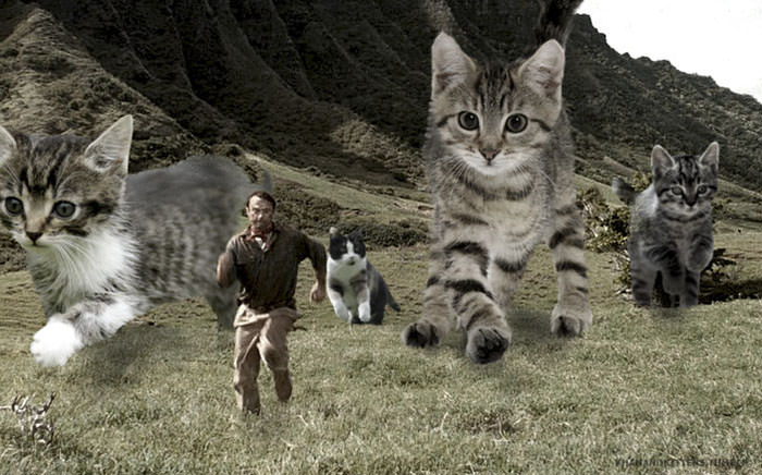 Jurassic Park’s Dinosaurs Replaced With Cats, And It’s Hilarious